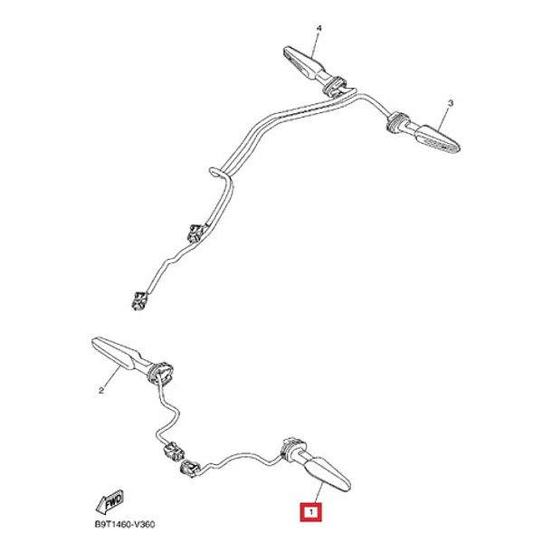 Intermitente Delantero Izquierdo Yamaha Mt03a Original 3