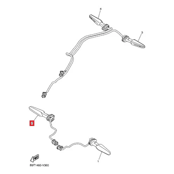 Intermitente Delantero Derecho Yamaha Mt03a Original 4