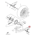Tuerca Tensor Cadena Yamaha Mt 07 V1/2/3/4 Original 3