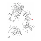 Tapa Farol Trasero Yamaha Fzn150 Fzn150d Original Negro 6