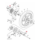 Perno Tirador Cadena Transmisión Yamaha Ybr125/z Original 4