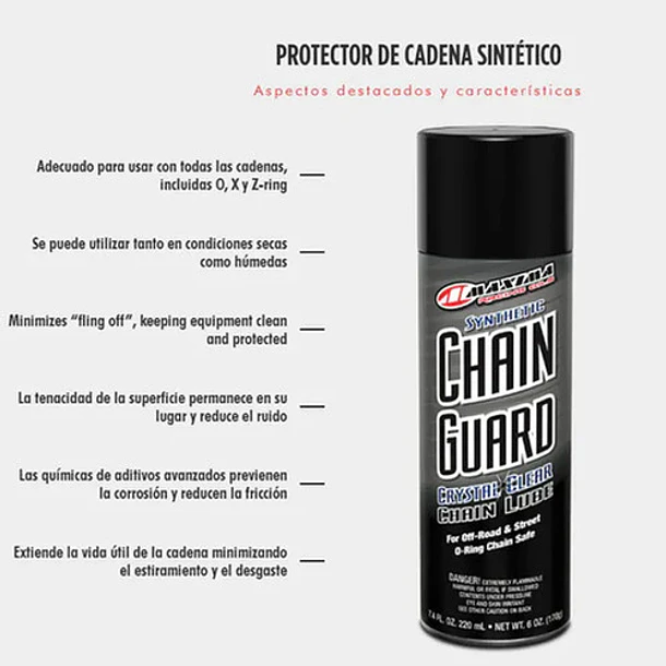 Lubricante / Grasa Líquida Cadenas Moto Chain Guard 513ml 3