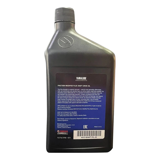 Aceite Fricción Modified Plus Shaft Yamalube 75w85