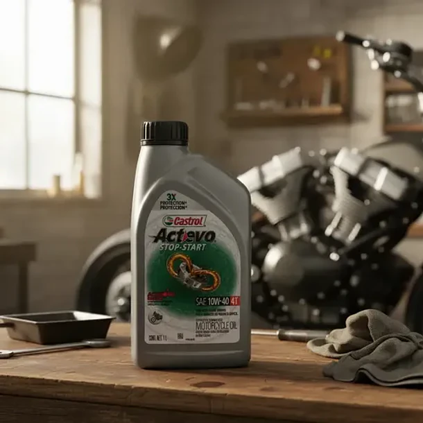 Aceite Castrol Moto 10w40 Actevo Stop & Go Sintético