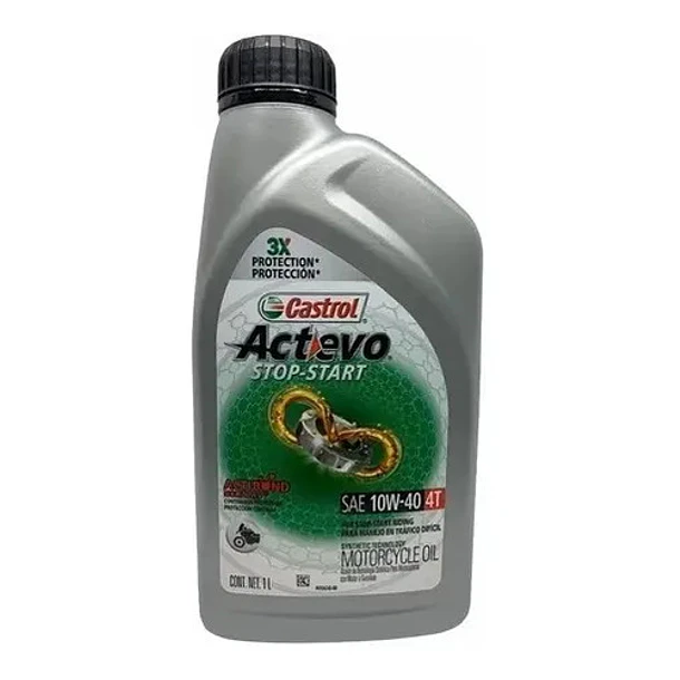 Aceite Castrol Moto 10w40 Actevo Stop & Go Sintético 4