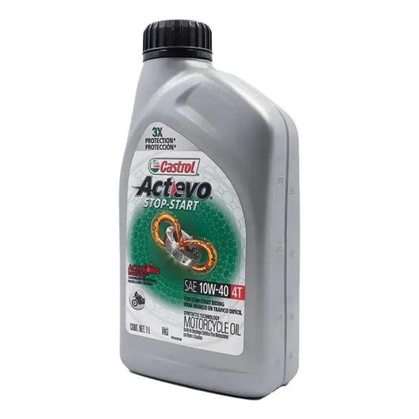 Aceite Castrol Moto 10w40 Actevo Stop & Go Sintético 6