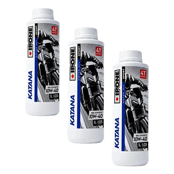 Aceite Para Moto Ipone Full Power Katana 10w40 X3 Unidades