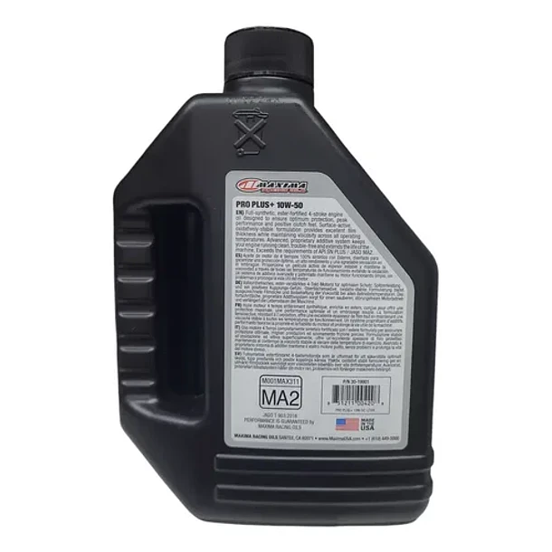 Aceite 10w50 Full Sintetico Pro Plus Maxima 4t 1 L 3