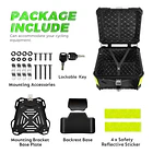 Maleta Top Case Aluminio Moto 65l X-series + Respaldo 7