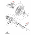 Tuerca Tensor Cadena Yamaha Mt07 V1 V2 V3 V4 X1 Original 3