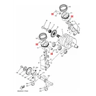 Seguro Piston Pasador Yamaha R3 R3a Mt03 Mt03a Original 4