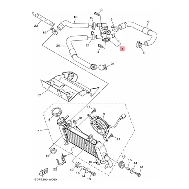Termostato Yamaha R15 V3 - V4 Original 6