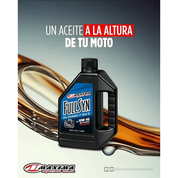 Aceite Para Moto 15w50 Sintetico Full Syn Maxima 3