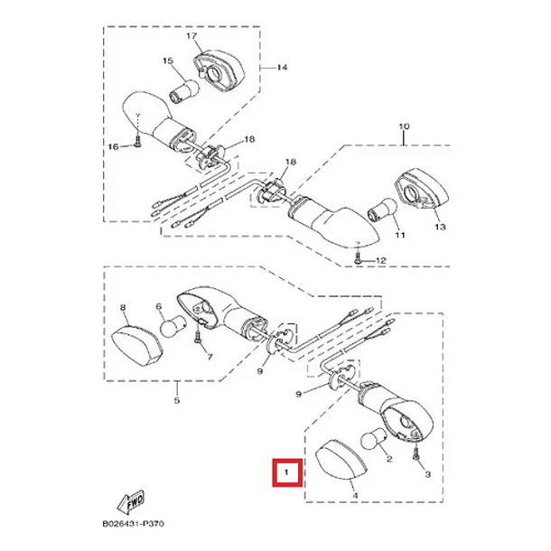 Intermitente Delantero Izquierdo Yamaha Mt03 Original 5