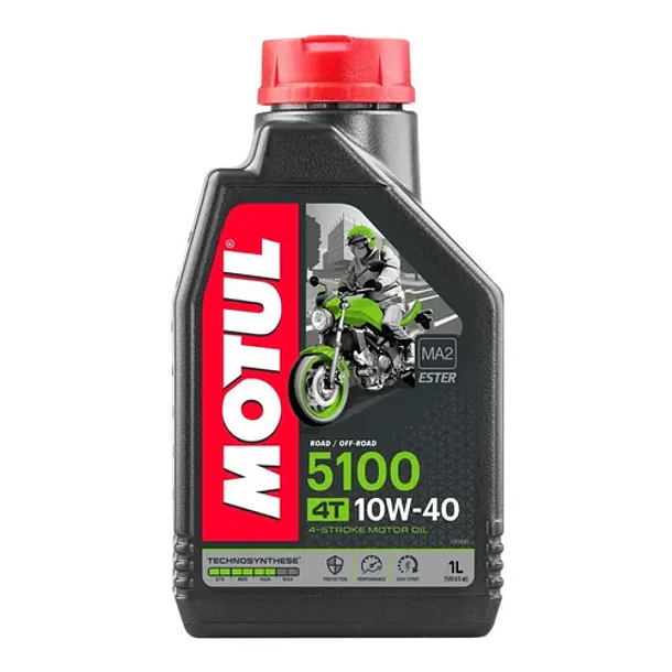 Aceite para motor Motul semi-sintético 10W-40 para moto/cuatriciclo de 1 unidad x 1L 1
