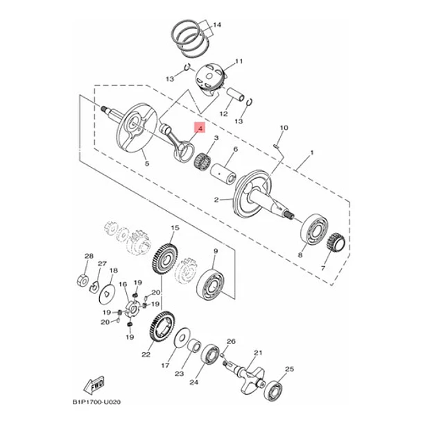 Biela Yamaha R15 V3 Original 5