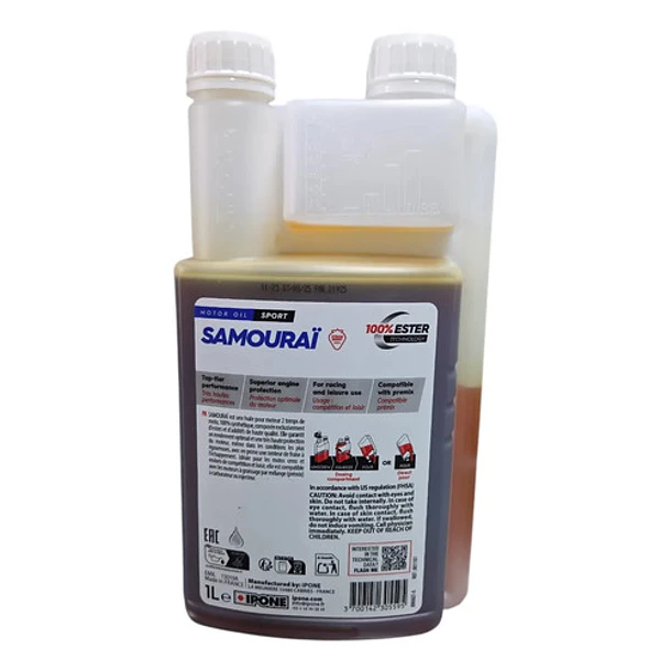 Aceite Moto Ipone Full Sintético Samouraï 2t Fresa 3