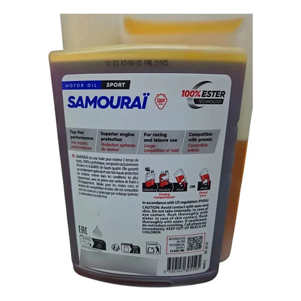 Aceite Moto Ipone Full Sintético Samouraï 2t Fresa 5