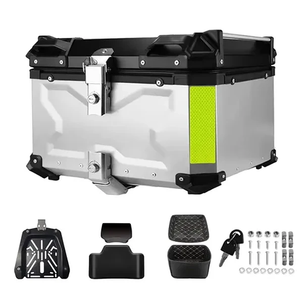 Maleta Top Case Aluminio Moto 65l X-series + Respaldo 1