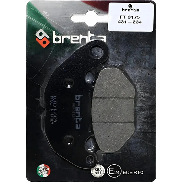 Pastillas De Freno Delantera Brenta Yamaha R3 Orgánica 1