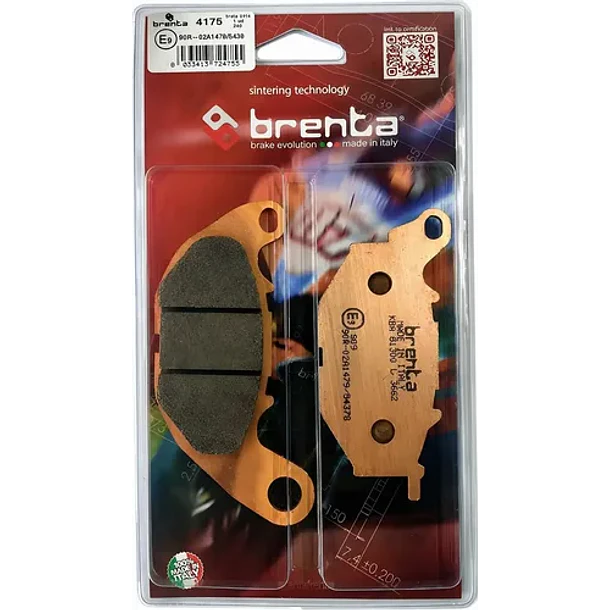Pastillas De Freno Delantera Brenta Yamaha R3 Sinterizada 1