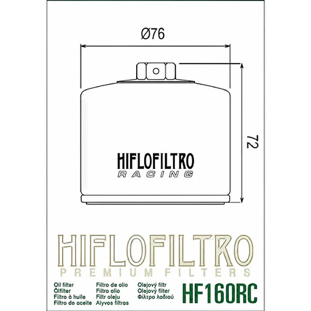 Filtro De Aceite Hiflo Hf160rc Bmw Gs Husqvarna 5