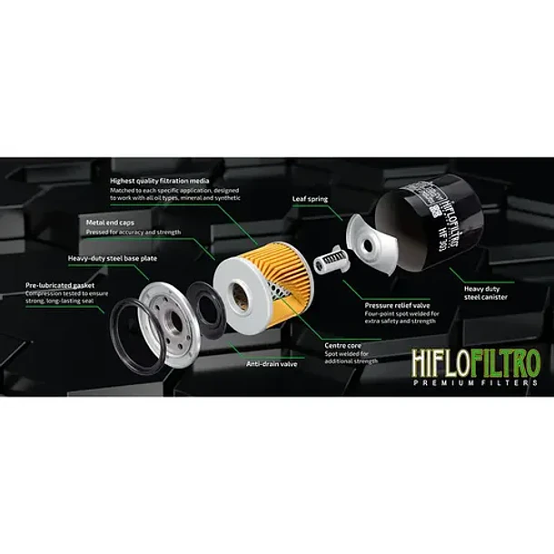 Filtro Aceite Hiflo Hf303rc Ninja 300/400/500 Z400 Kawasaki 3