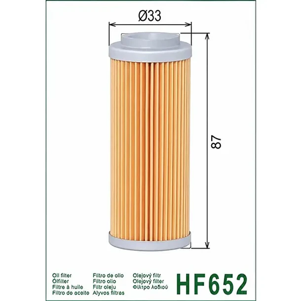 Filtro De Aceite Hiflo Hf652 Ktm 250 300 350 400 4