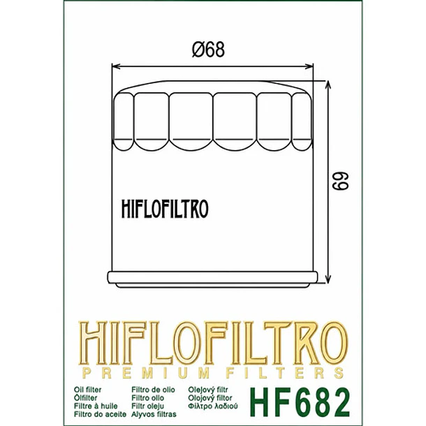 Filtro De Aceite Hiflo Hf682 Cfmoto 450 Nk/mt/sr/srs 5