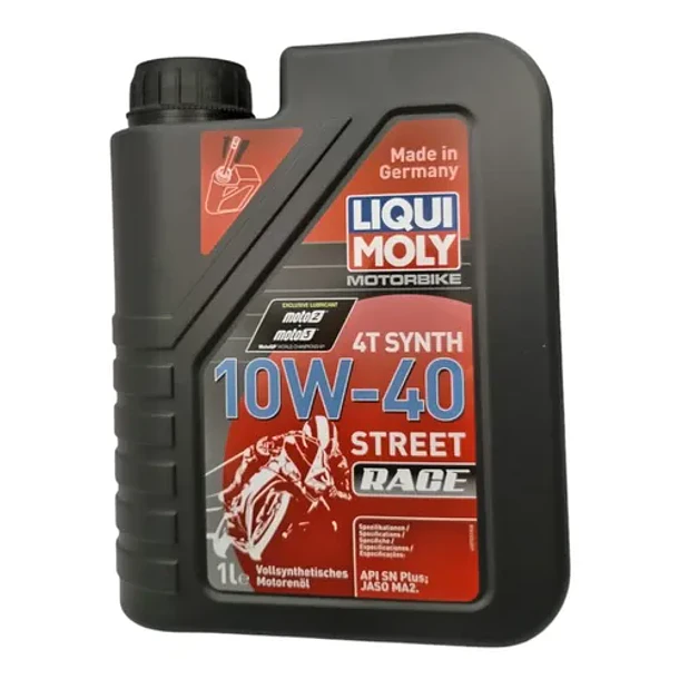 Aceite De Moto 4t Sintético Liqui Moly Street Race 10w-40 1l