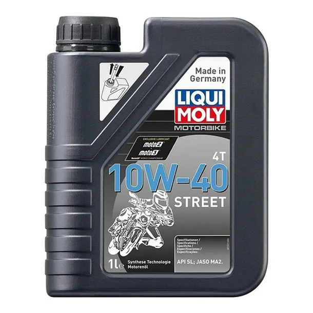 Aceite Liqui Moly 10w-40 Street - 4t 1l - Moto Motorbike 2