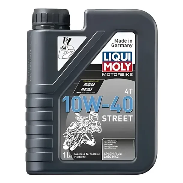 Aceite Para Moto Liqui Moly 10w40 Street Sintético 4t 1l 1
