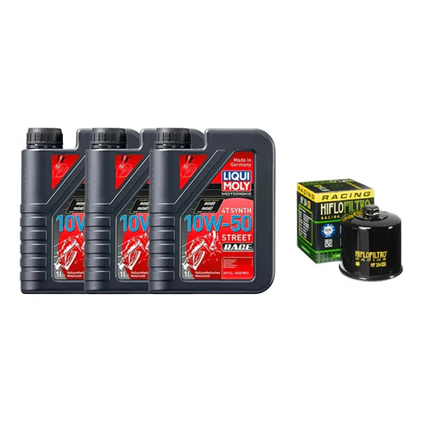 Kit R3/a Mt03/axj6 Mt07 R6 3l Liqui Moly 10w50 + Filtro 1