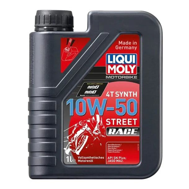 Aceite Moto Motorbike 4t Synth 10w-50 Street Race Liqui Moly