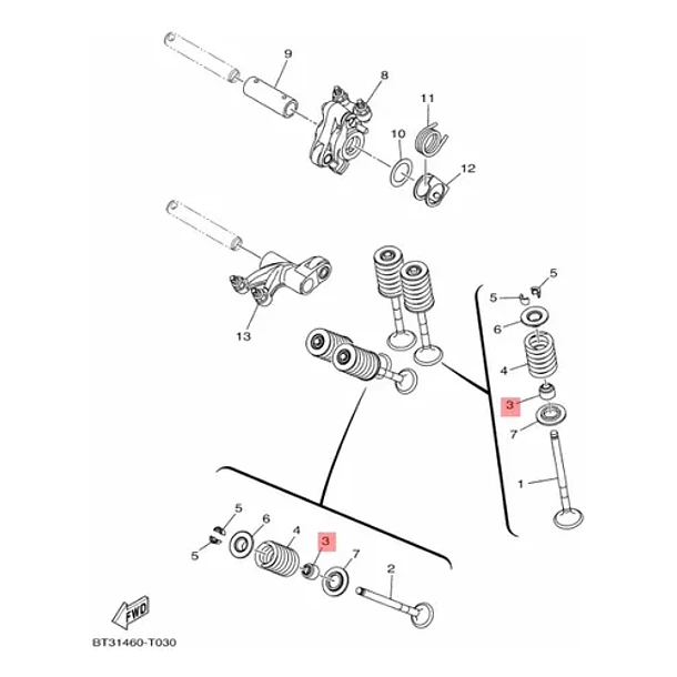 Retenes Válvula Admisión Y Escape X4yamaha R15 V3v4 Original 6