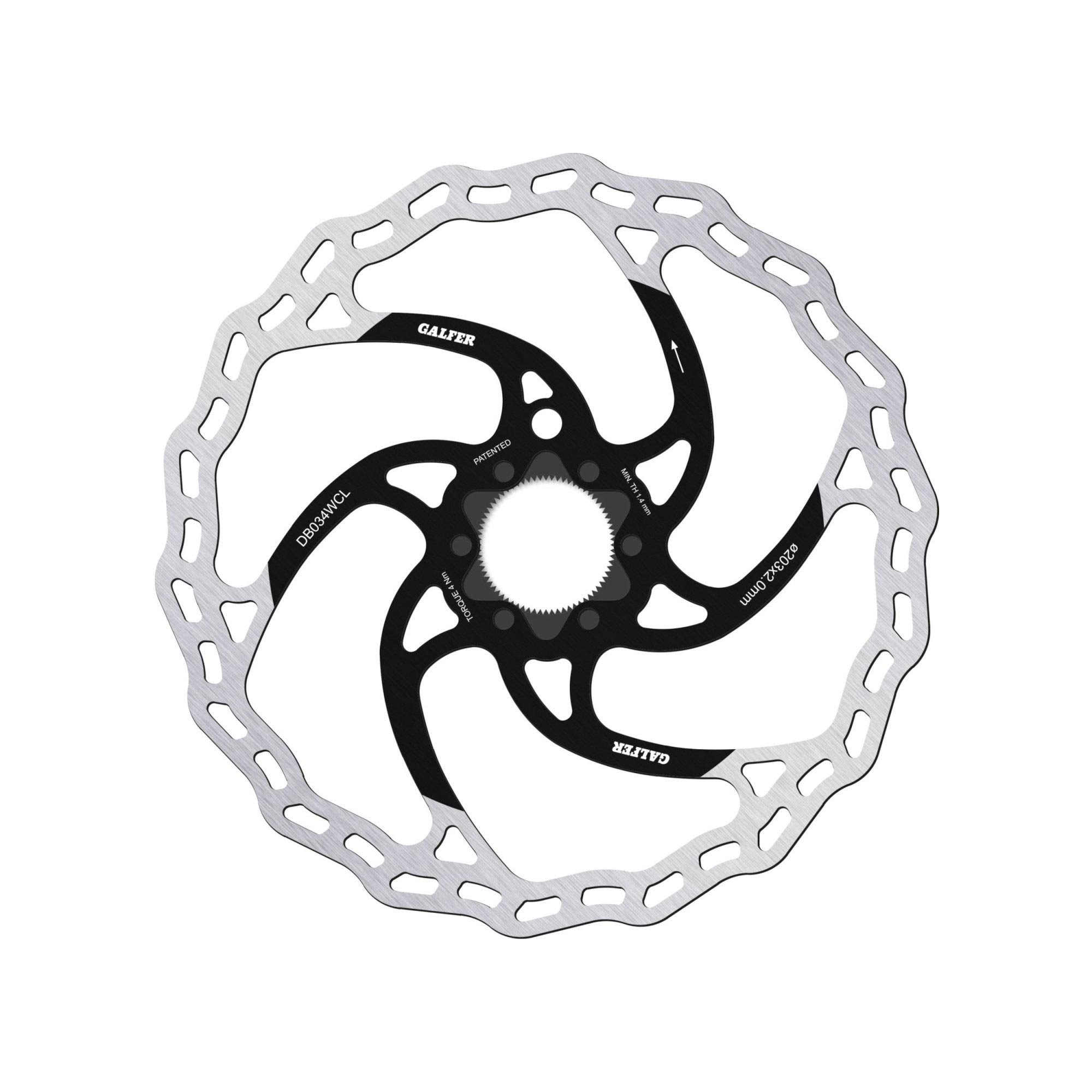 Galfer Disco de freno MTB Disc Wave E-bike 203 x 2.0mm Center Lock 1