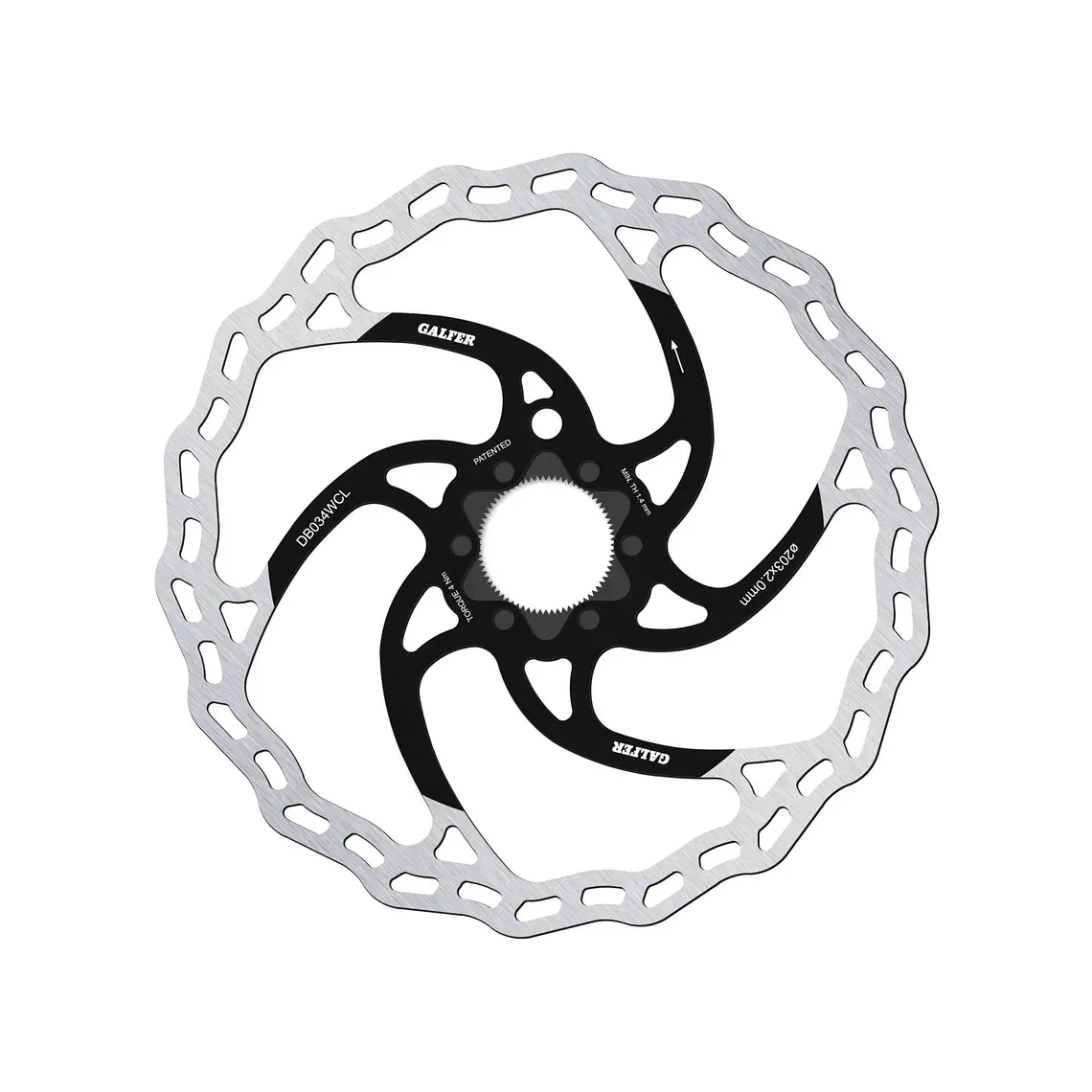 Galfer Disco de freno MTB Disc Wave E-bike 203 x 2.0mm Center Lock 1