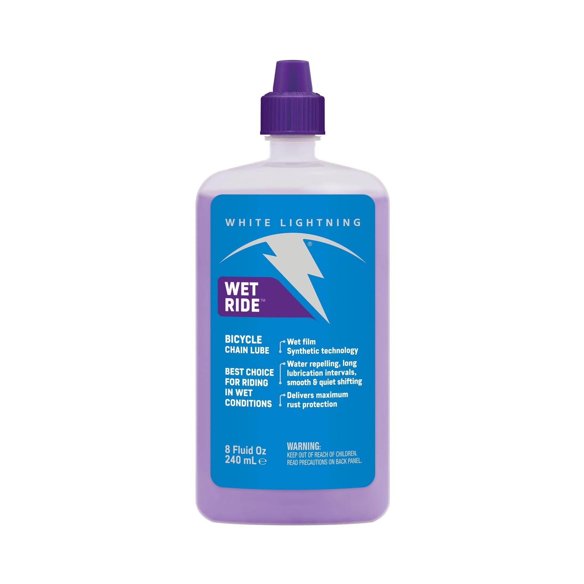 White Lightning LUBRICANTE CADENA WET RIDE 240 ml 1