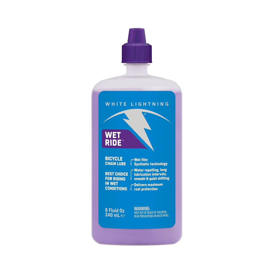White Lightning LUBRICANTE CADENA WET RIDE 240 ml 1