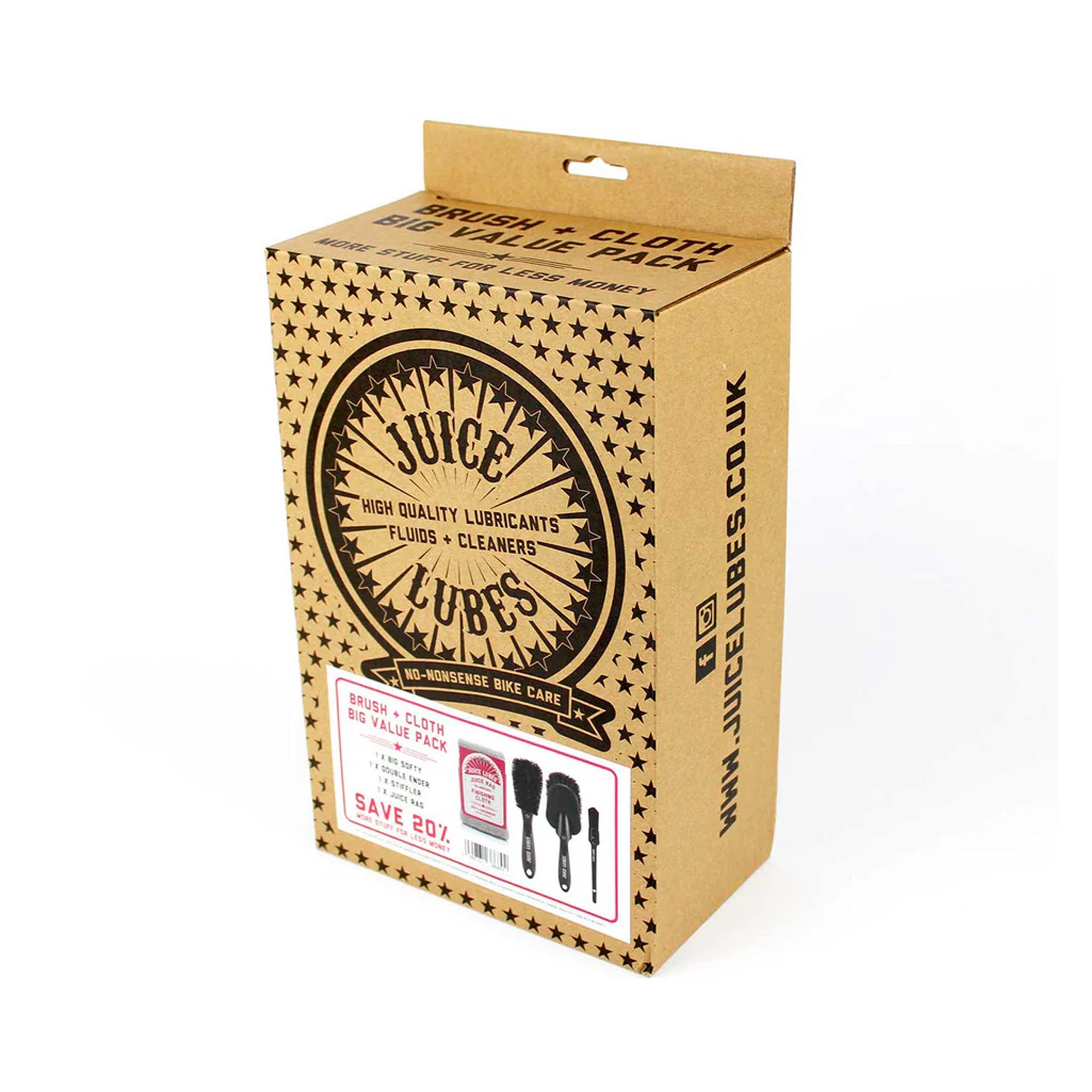 Juice Lubes 3x Brush + Cloth pack 2