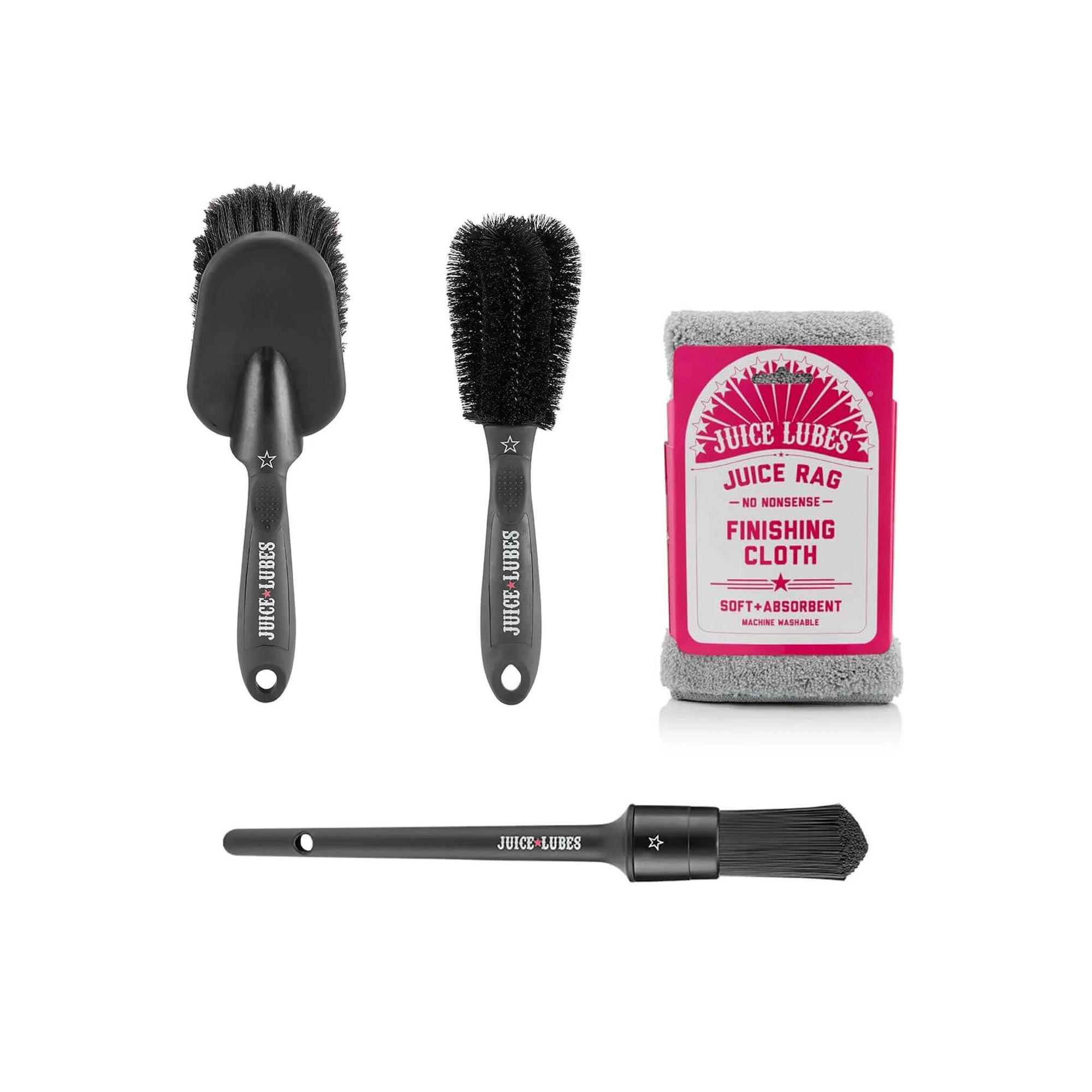 Juice Lubes 3x Brush + Cloth pack 1