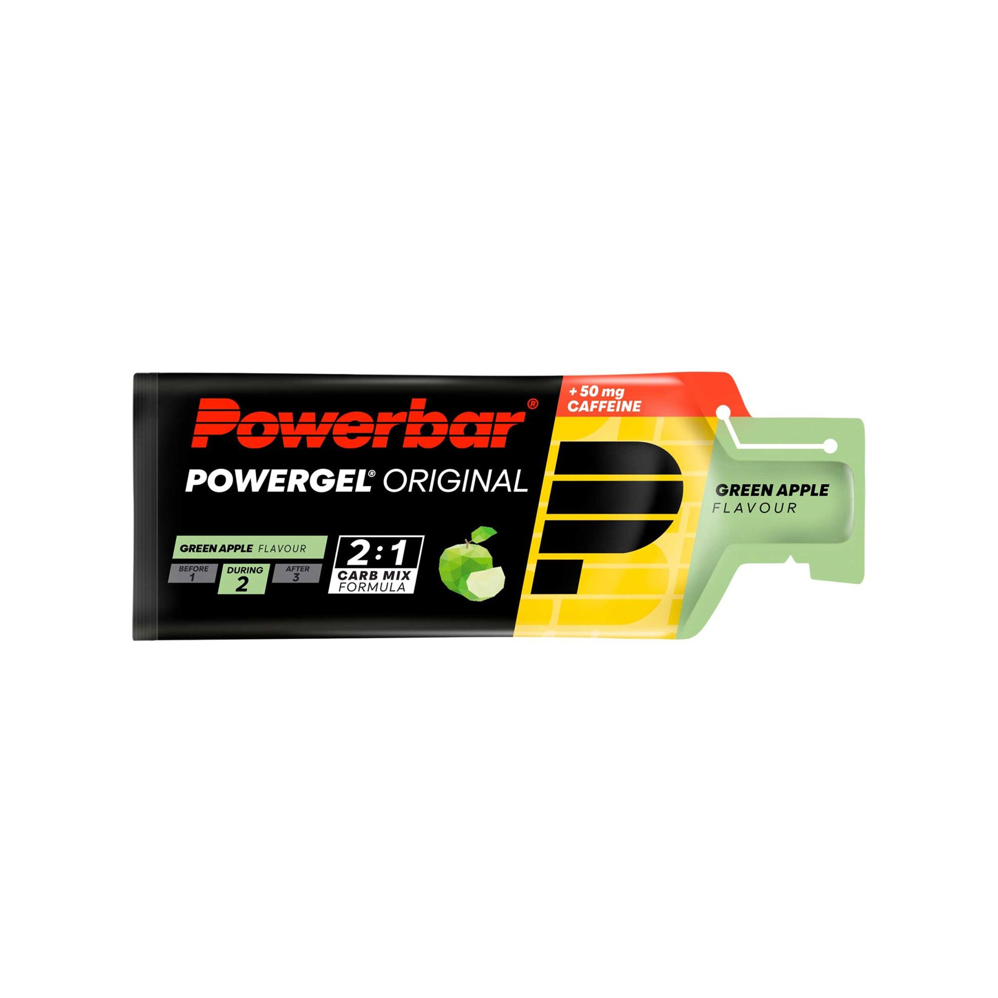 Powerbar GEL ORIGINAL GREEN APPLE 41gr con cafeína 1