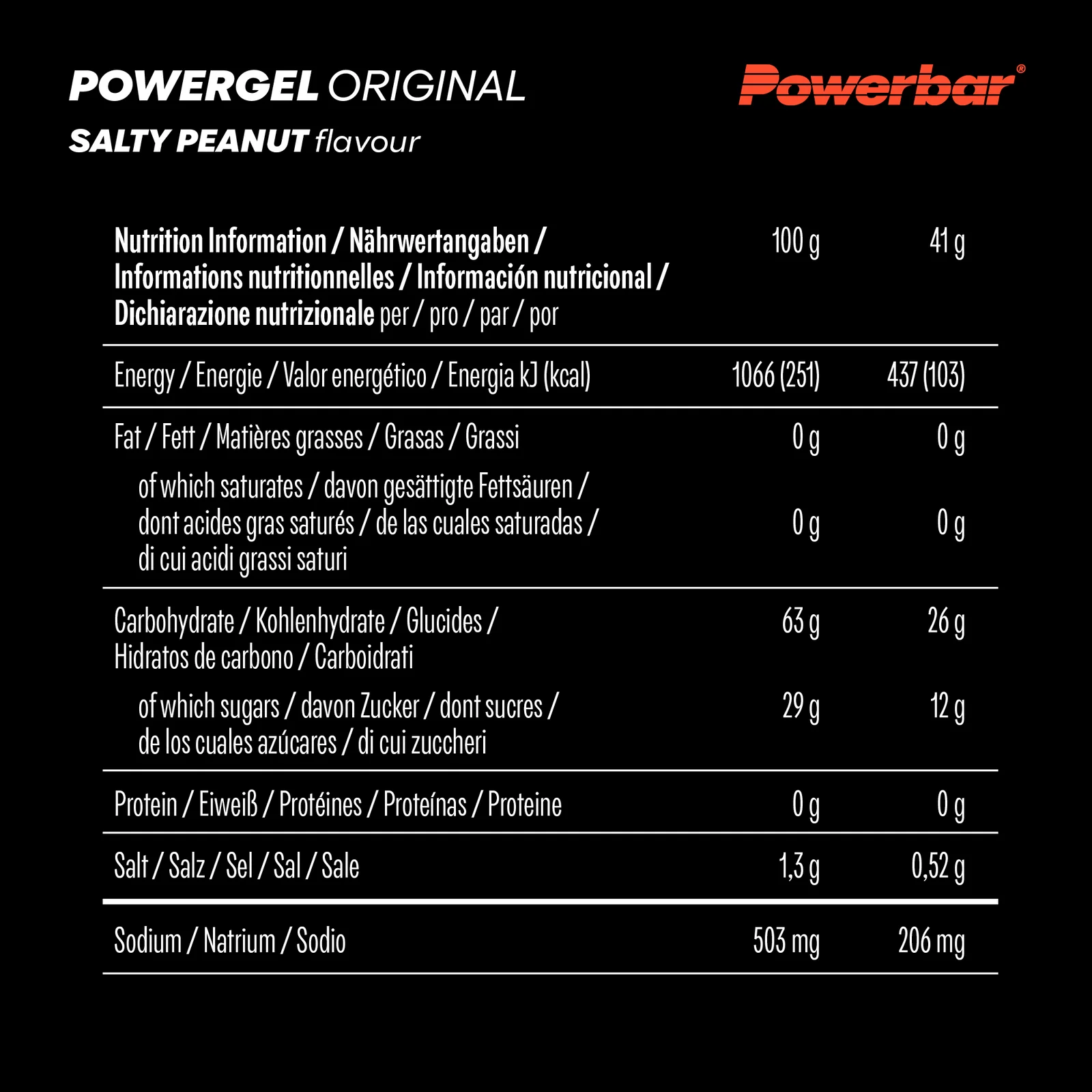 Powerbar GEL ORIGINAL SALTY PEANUT (1 UNIDAD - 41G) 2