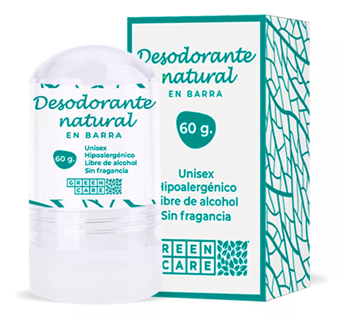 Desodorante Piedra De Alumbre - Greencare 100% natural - Sin perfume Libre de alcohol- Hipoalergénico- Ecofriendly