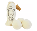 Bolas Para Secar Ropa 3 Unidades- Lana 100% natural de ovejas- Libre de químicos- PlantB