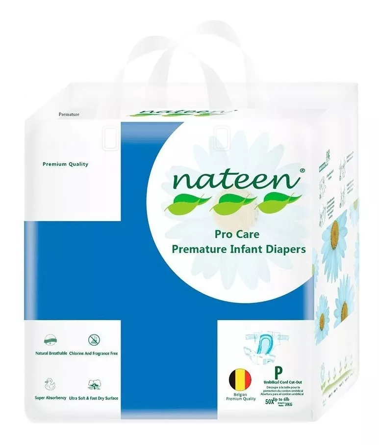 Pañales Ecológicos Talla Prematuro (50 Uds) - Nateen