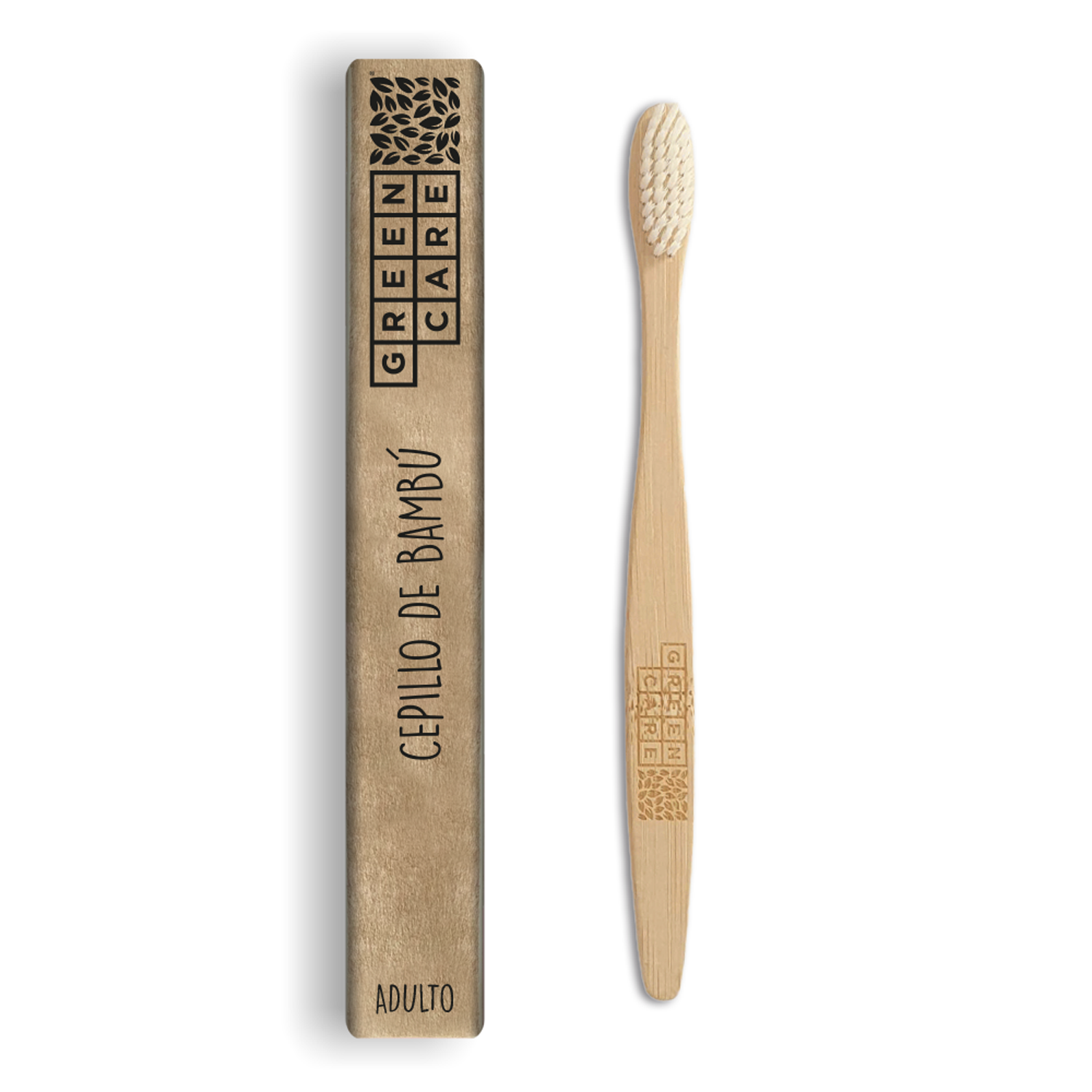 Cepillo Blanco de Bambu para Adulto - Greencare