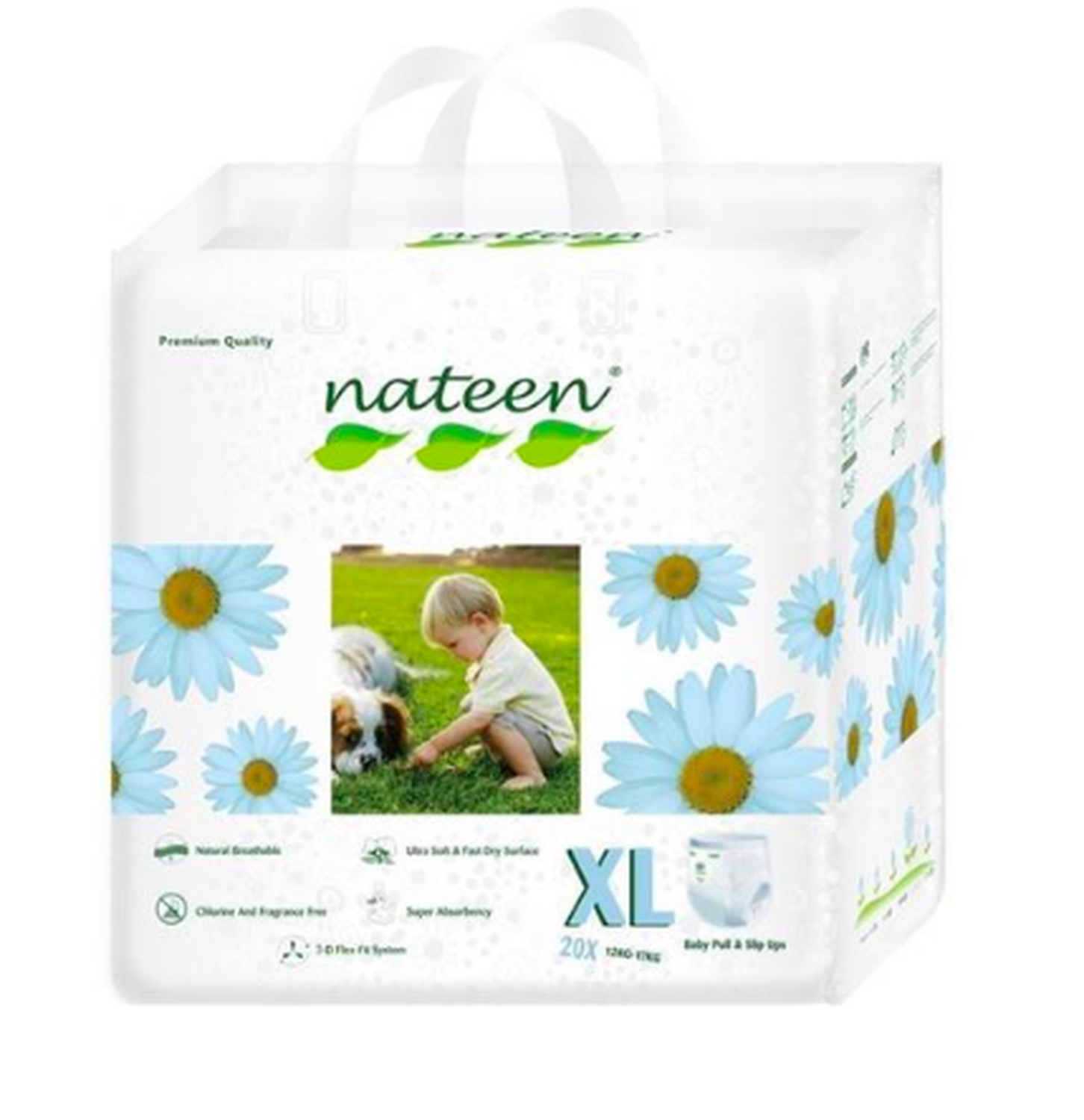 Pañales Ecológicos Talla XL Pull Up (20 Uds) - Nateen