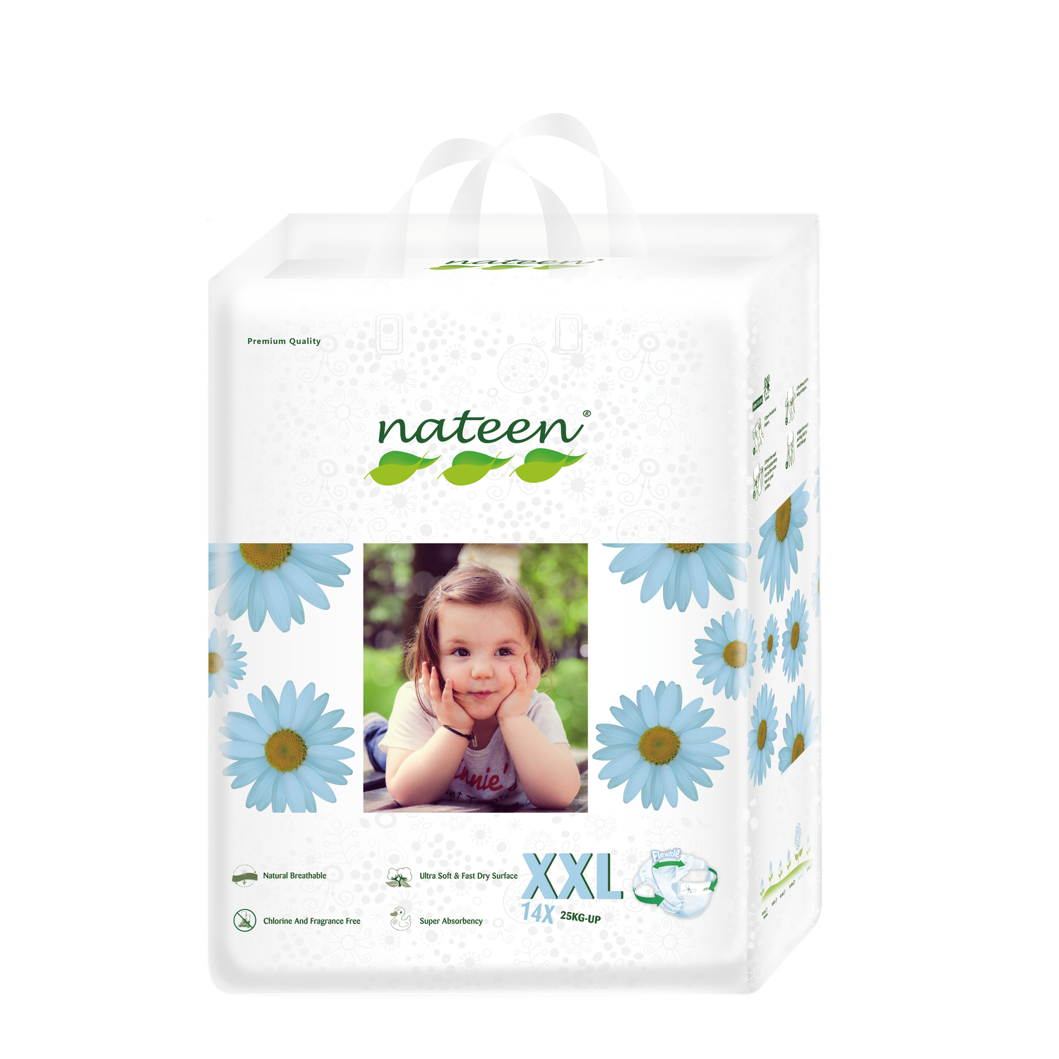 Pañales Ecológicos Talla XXL (14 Uds) - Nateen