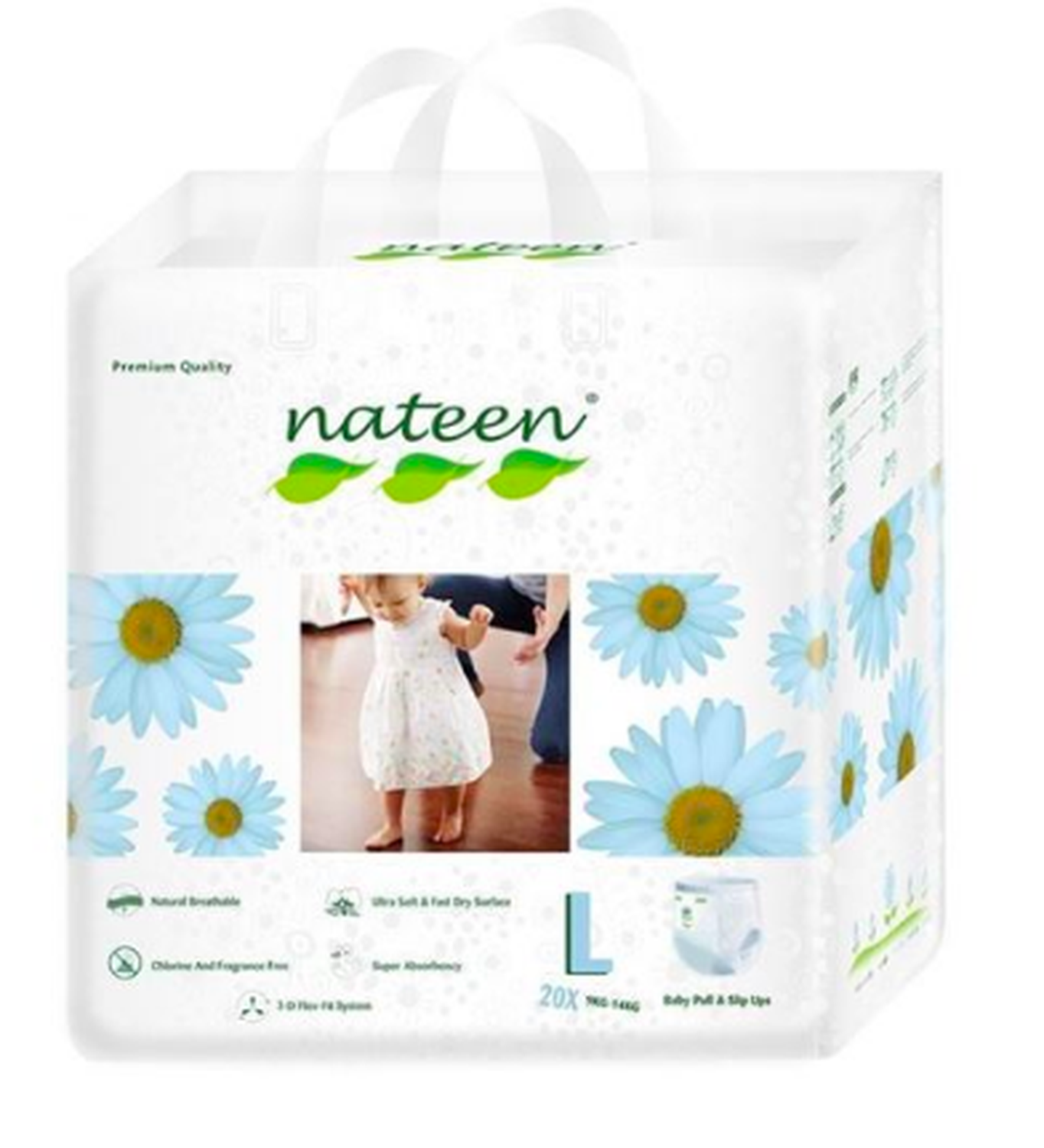Pañales Ecológicos Talla L Pull Up (20 Uds) - Nateen